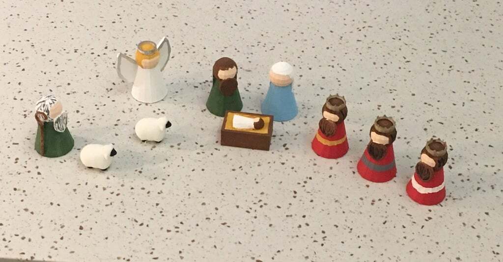 Using modern technology to make a tiny traditional Nativity!