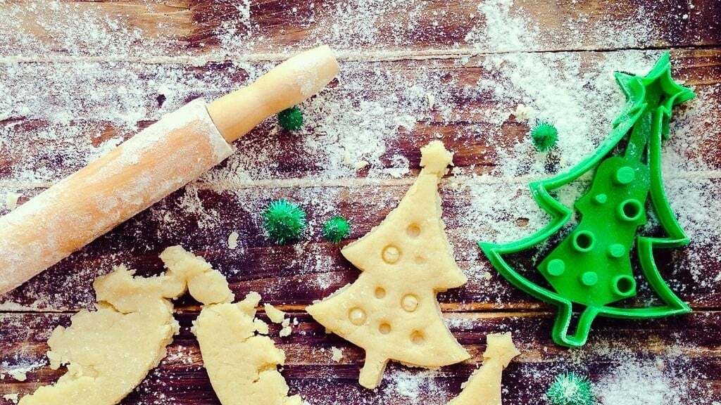 Put a holiday stamp on your dough with this cookie cutter print