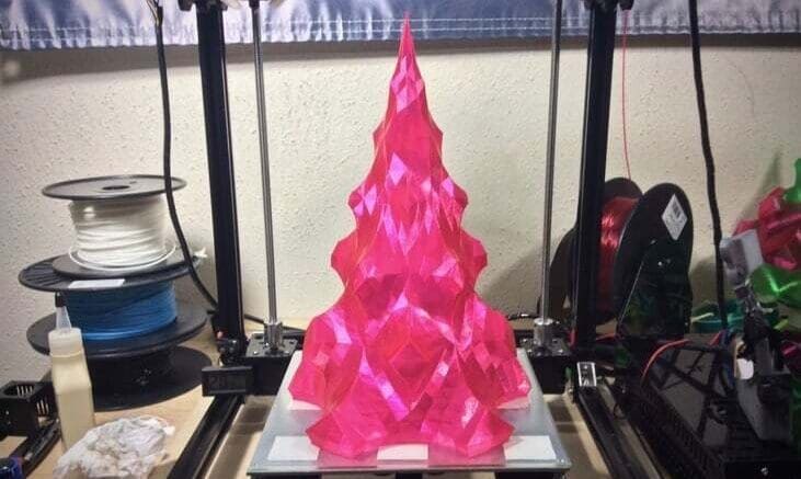 This printer is glowing with Christmas cheer!