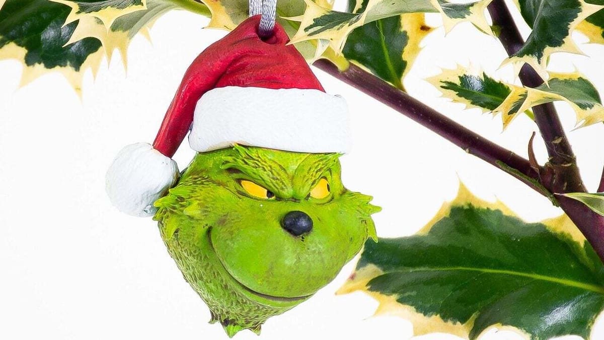 How can you resist that Grinchy snark?