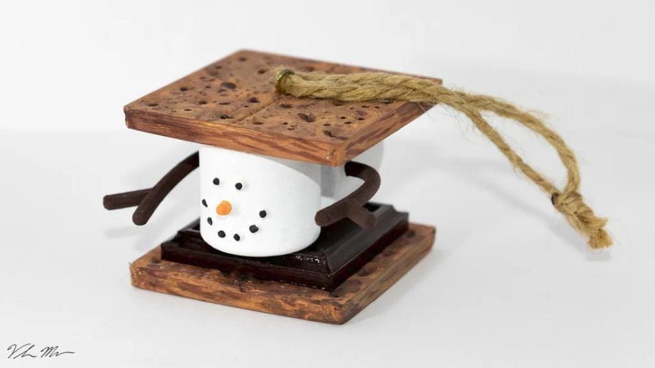 This snowman 3D print looks good enough to eat!
