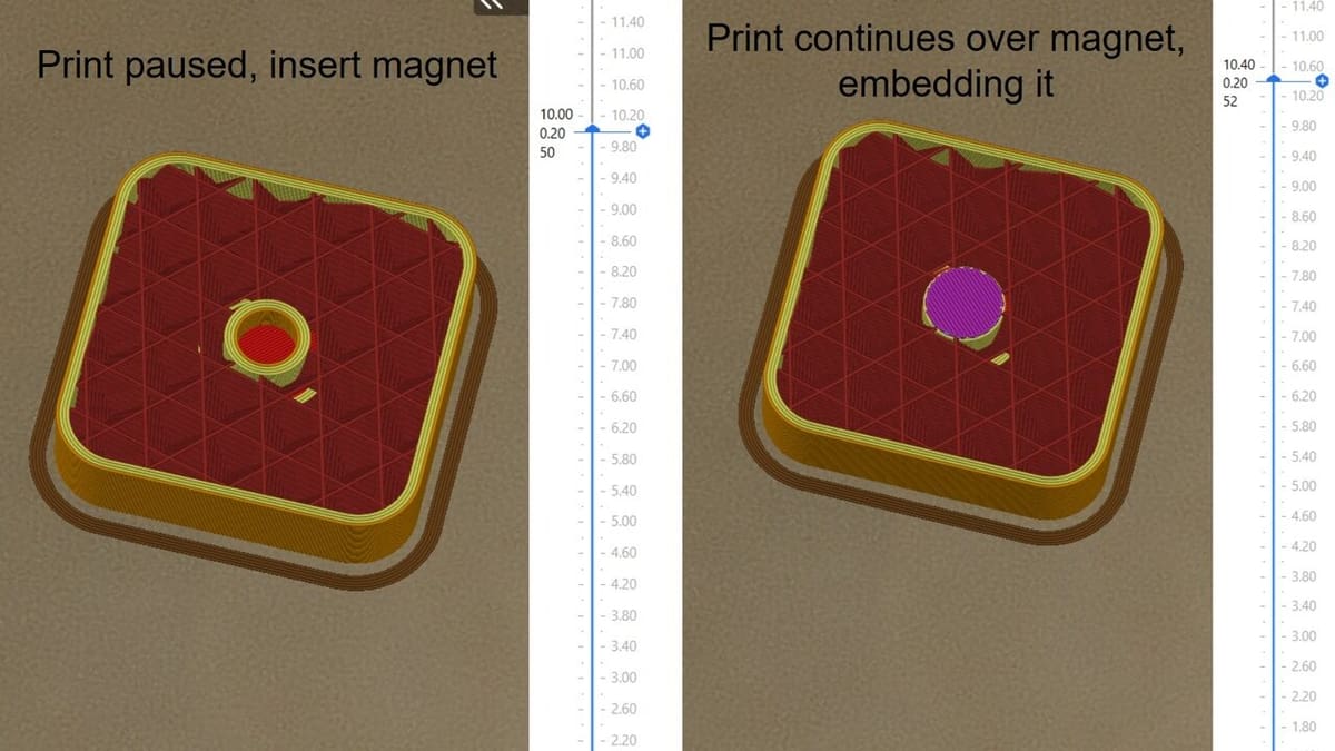 How to fit an embedded magnet
