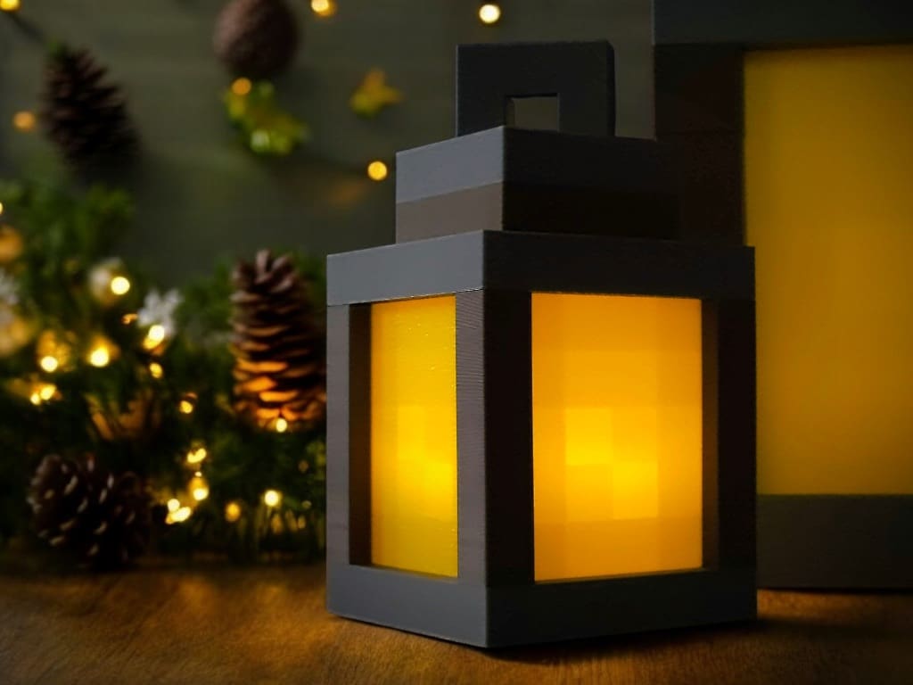 Foto de Projetos para impressora 3D: coisas para imprimir em 3D: Mini lanterna Minecraft