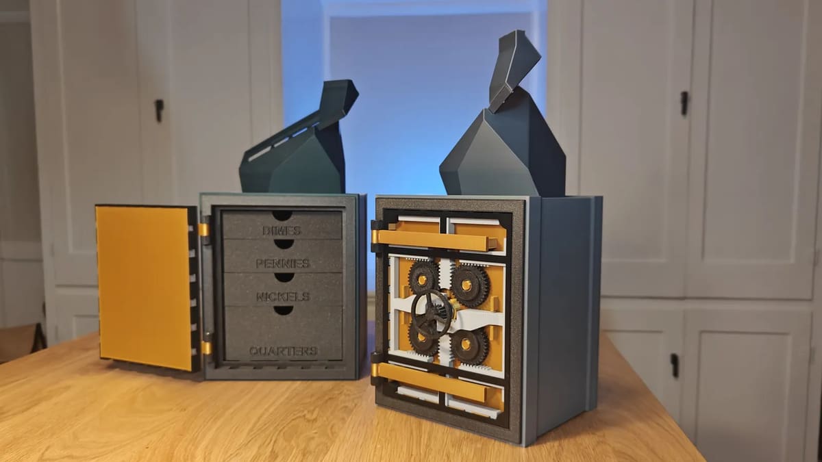 Foto de Projetos para impressora 3D: coisas para imprimir em 3D: Cofre de classificação de moedas