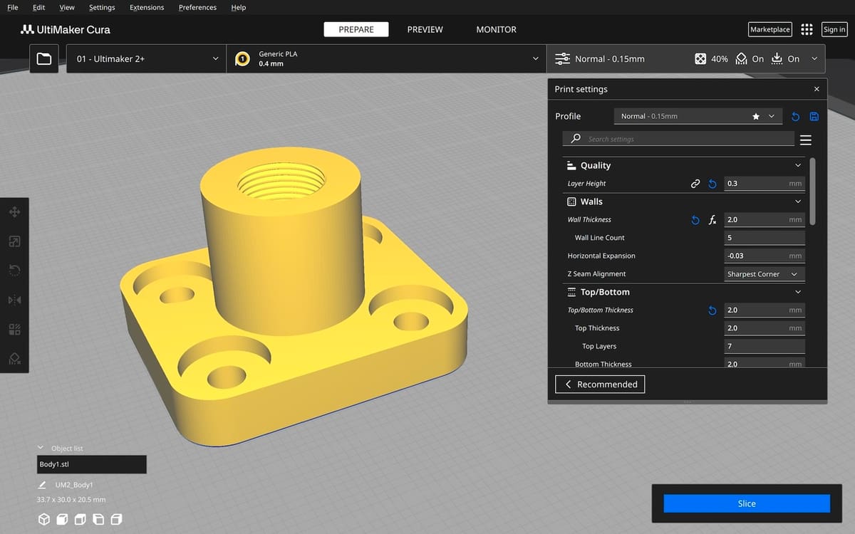 Most 3D slicers, like Cura, don't accept models in the F3D format