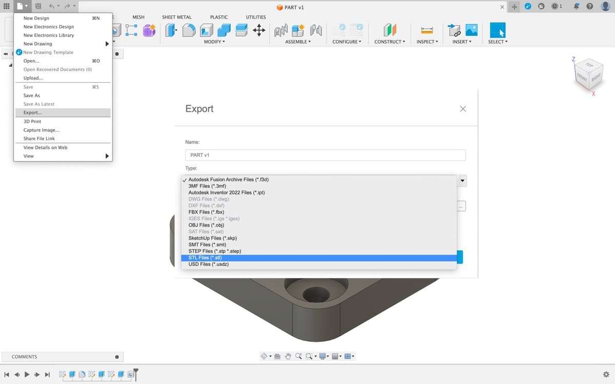 Export your whole model at once