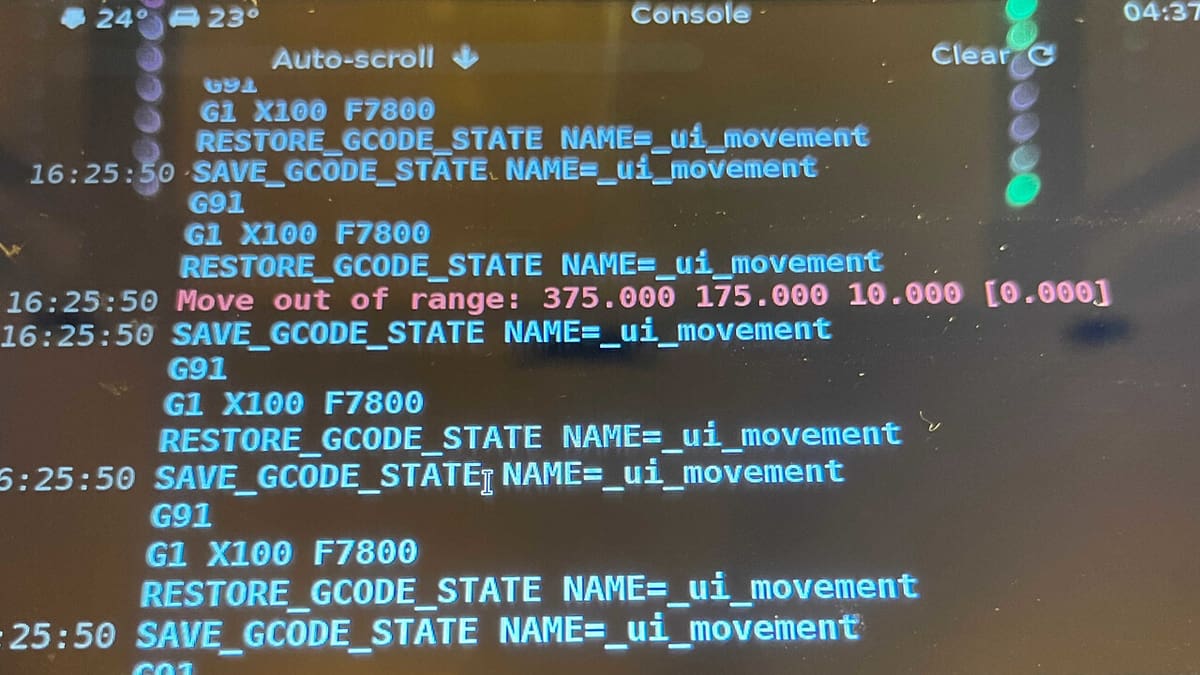 The console output also says where the command came from