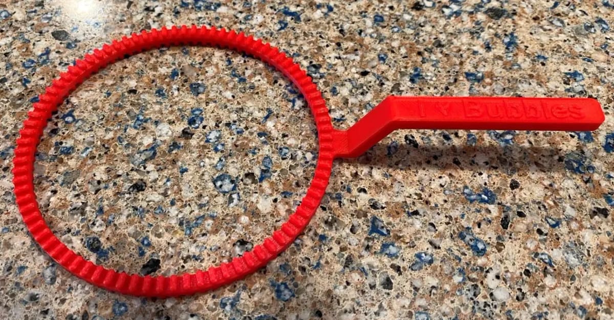Image of Daily Advent Toy 3D Prints: Bubble Wand