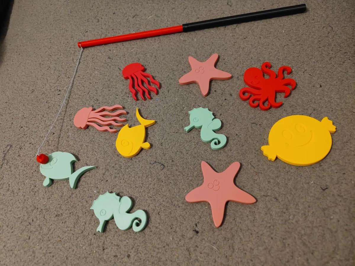 Image of Daily Advent Toy 3D Prints: Magnet Fishing Game