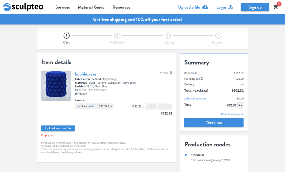 Image of 3D Printing Holiday Gifts with a Printing Service: Sculpteo