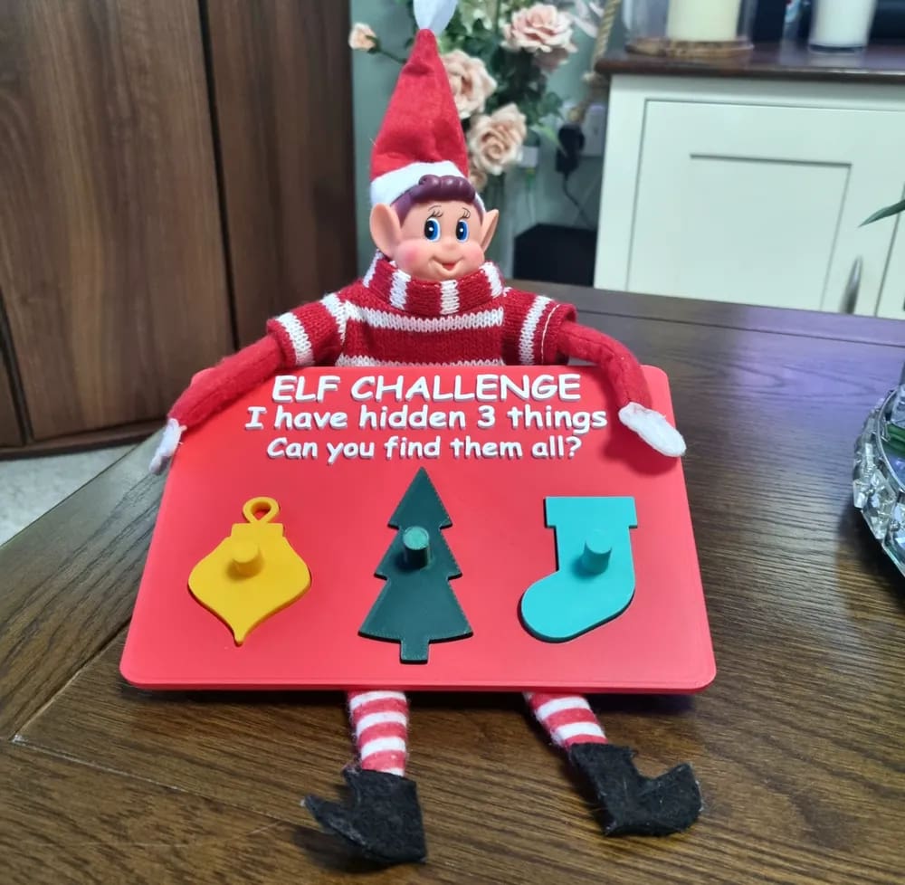 Image of Daily Advent Toy 3D Prints: Elf on the Shelf Activity