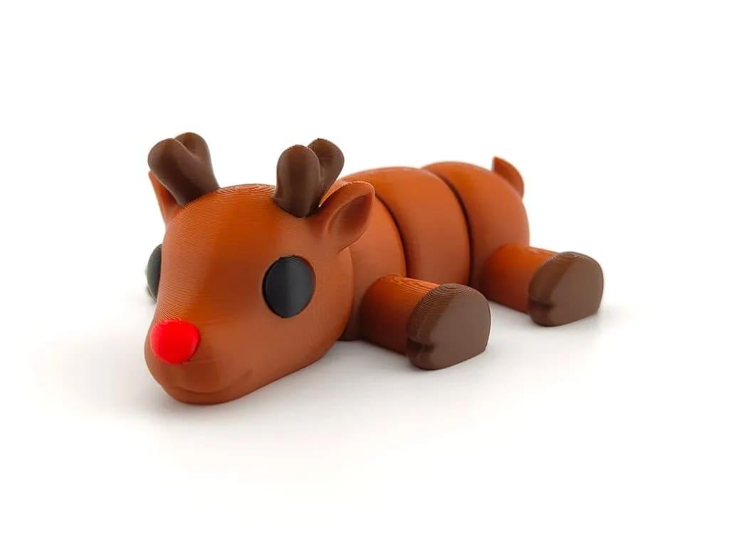 Image of Daily Advent Toy 3D Prints: Articulating Reindeer