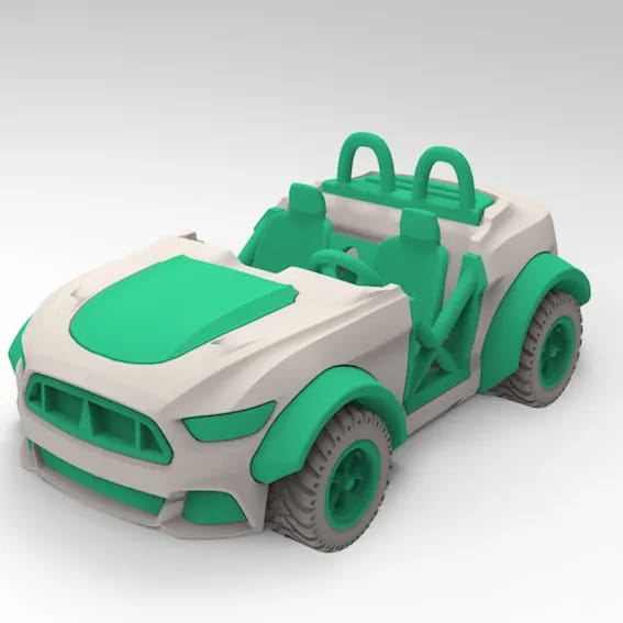 Image of Daily Advent Toy 3D Prints: Toy Car