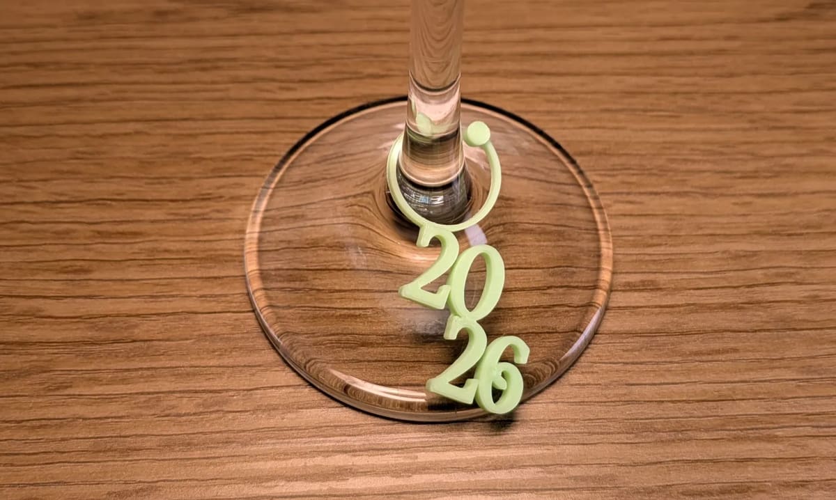 Image of: 2026 Wine Glass Tag