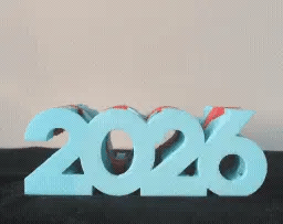Image of: 2026 Will Be My Year Ambigram Display