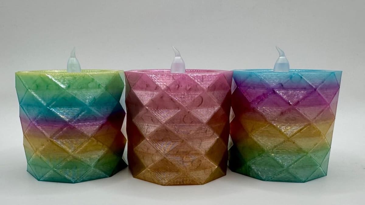 Rainbow filament for festive occasions