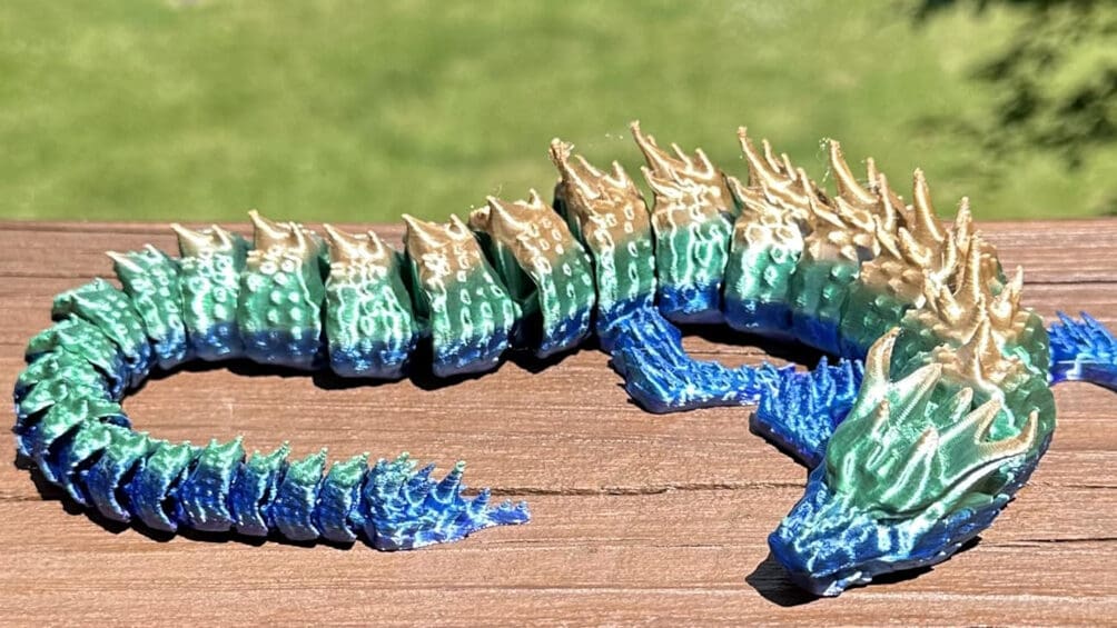 Rainbow filaments are perfect for dragons!