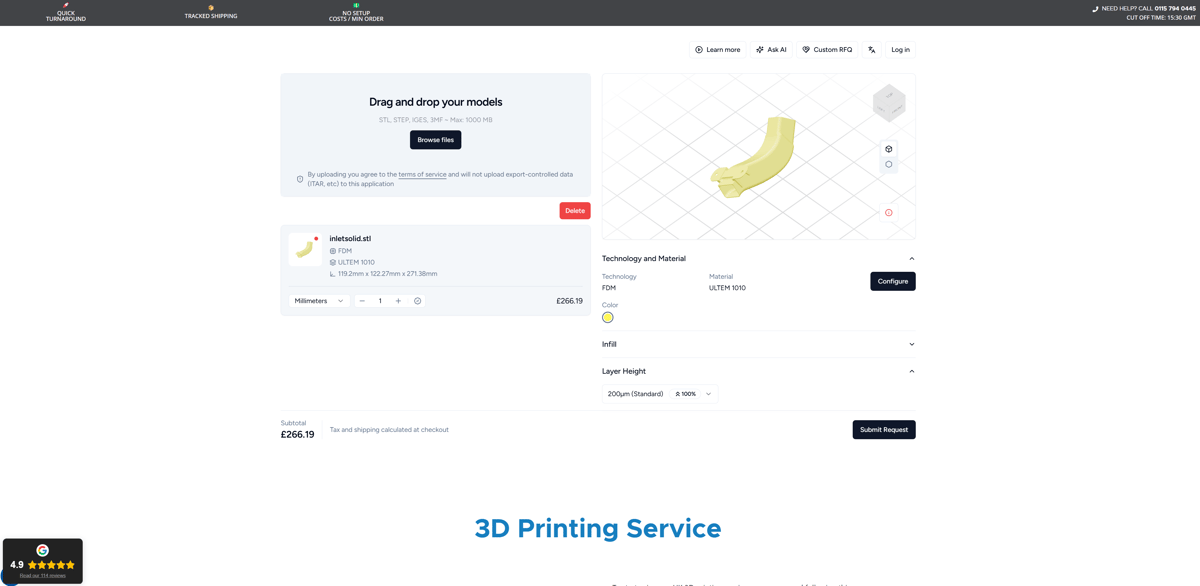 Image of Ultem 3D Printing Services We Recommend: SGD 3D
