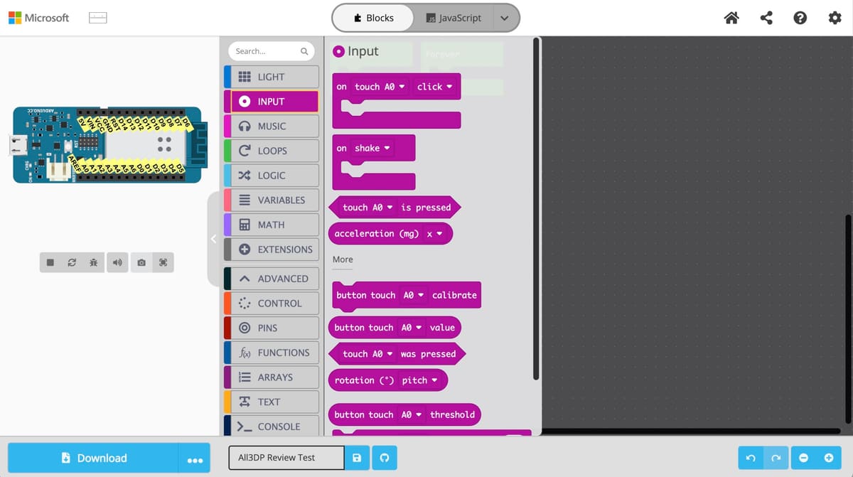 Bild von: Microsoft MakeCode Maker
