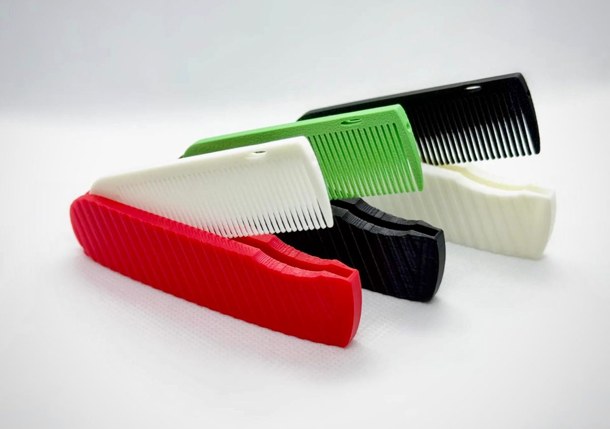Foto de Projetos para impressora 3D: coisas para imprimir em 3D: Pente de bolso dobrável