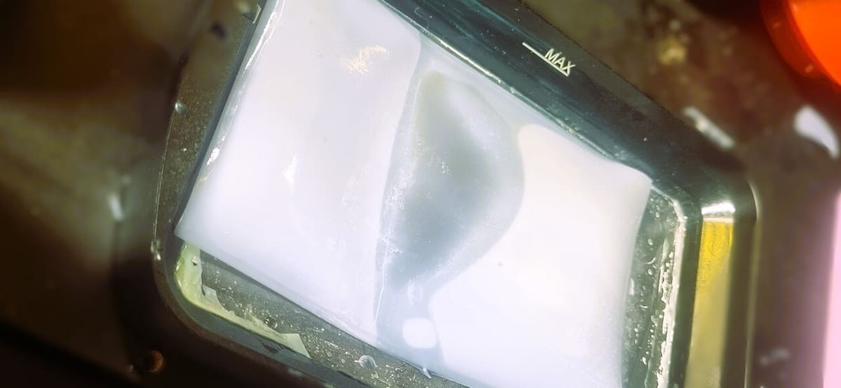 A very old and mistreated resin vat!