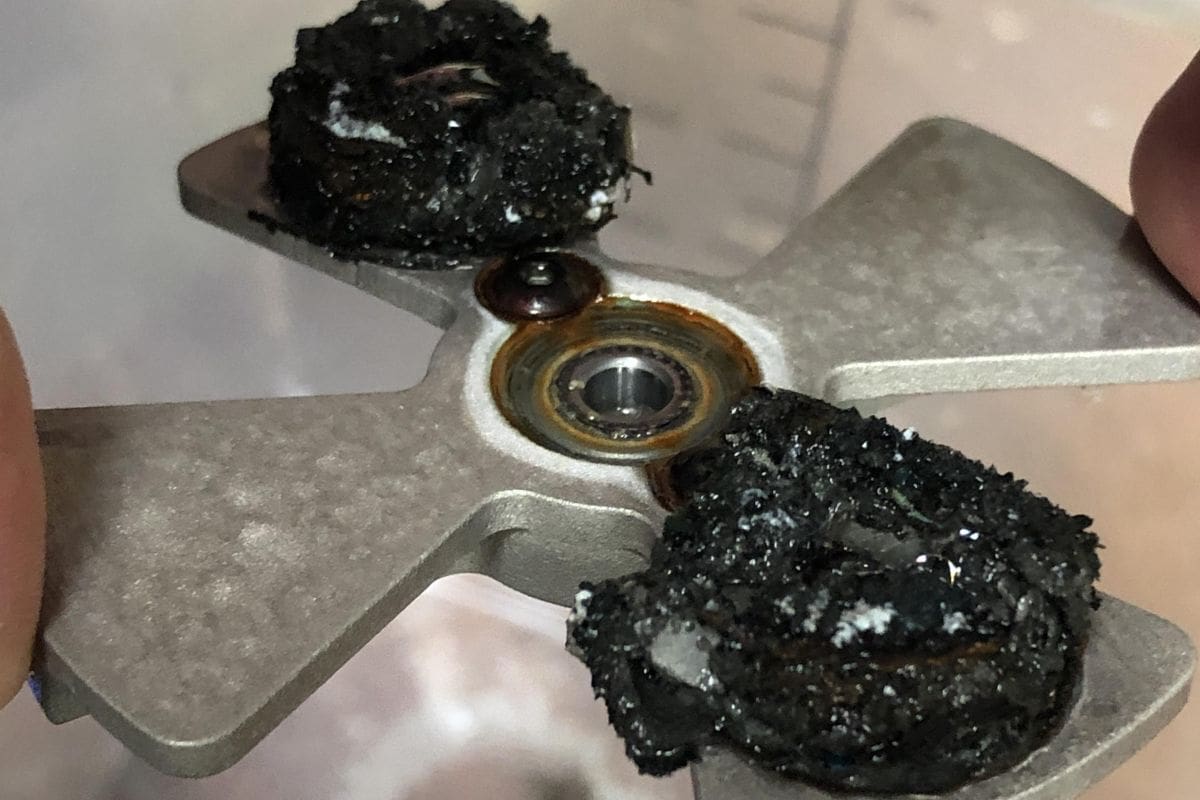 Don't leave the cleaning fluid for six months in the curing station...