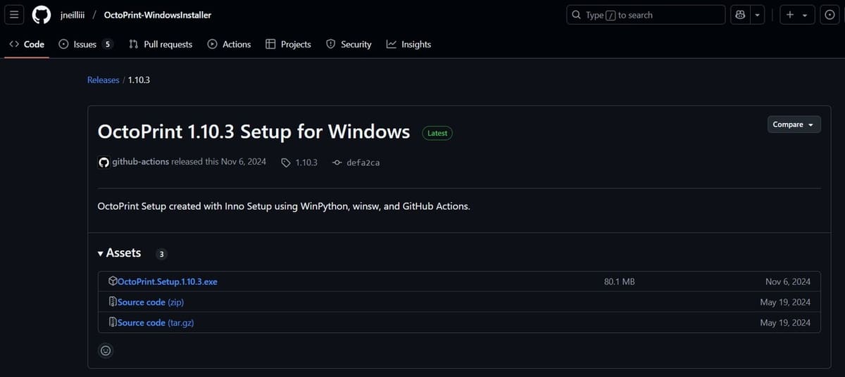 The OctoPrint Windows installer is fully open-source!