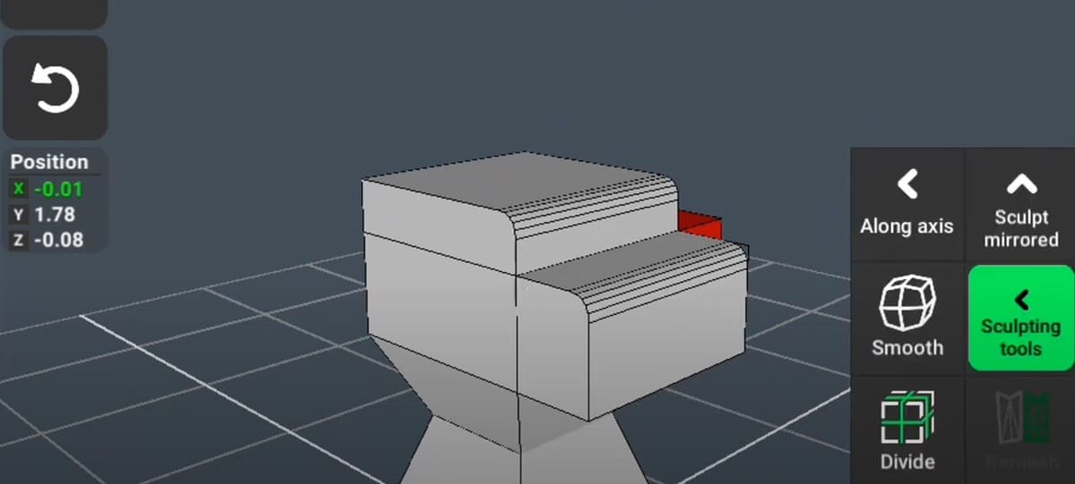 3D Modeling App is designed specifically for the phone and has large buttons