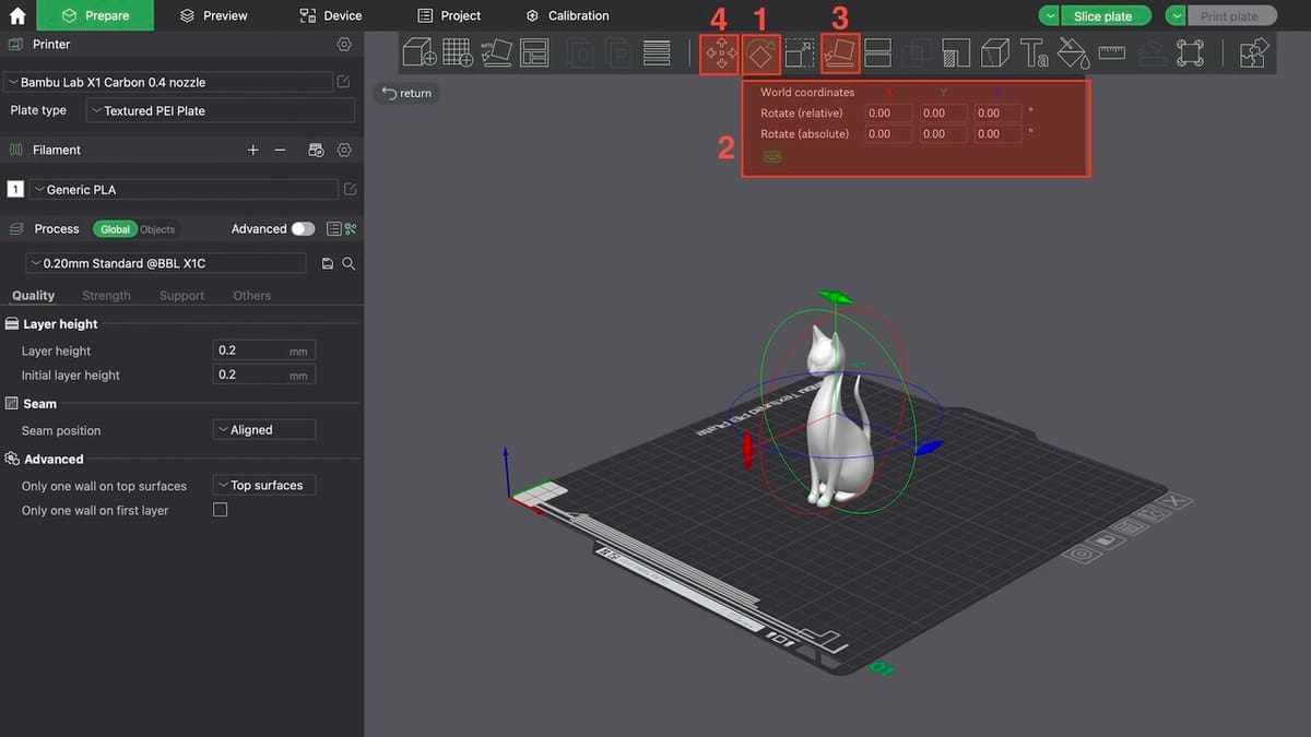 Correctly placing the model can help avoid issues