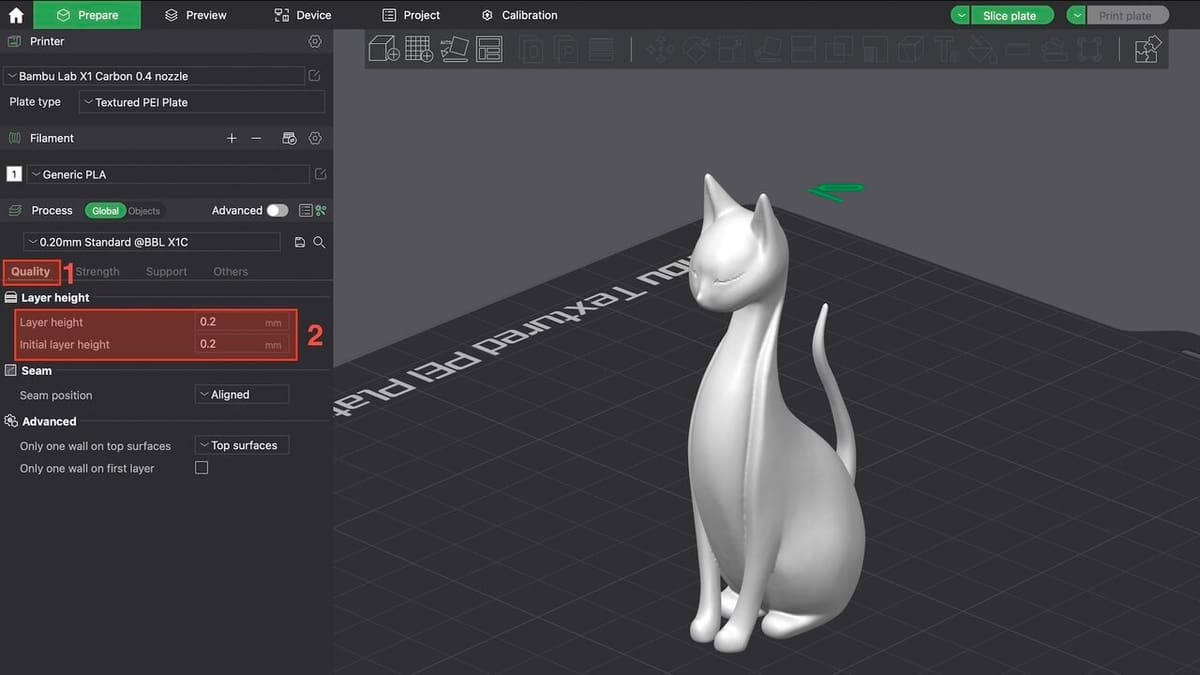 Layer height is a fundamental 3D printing parameter