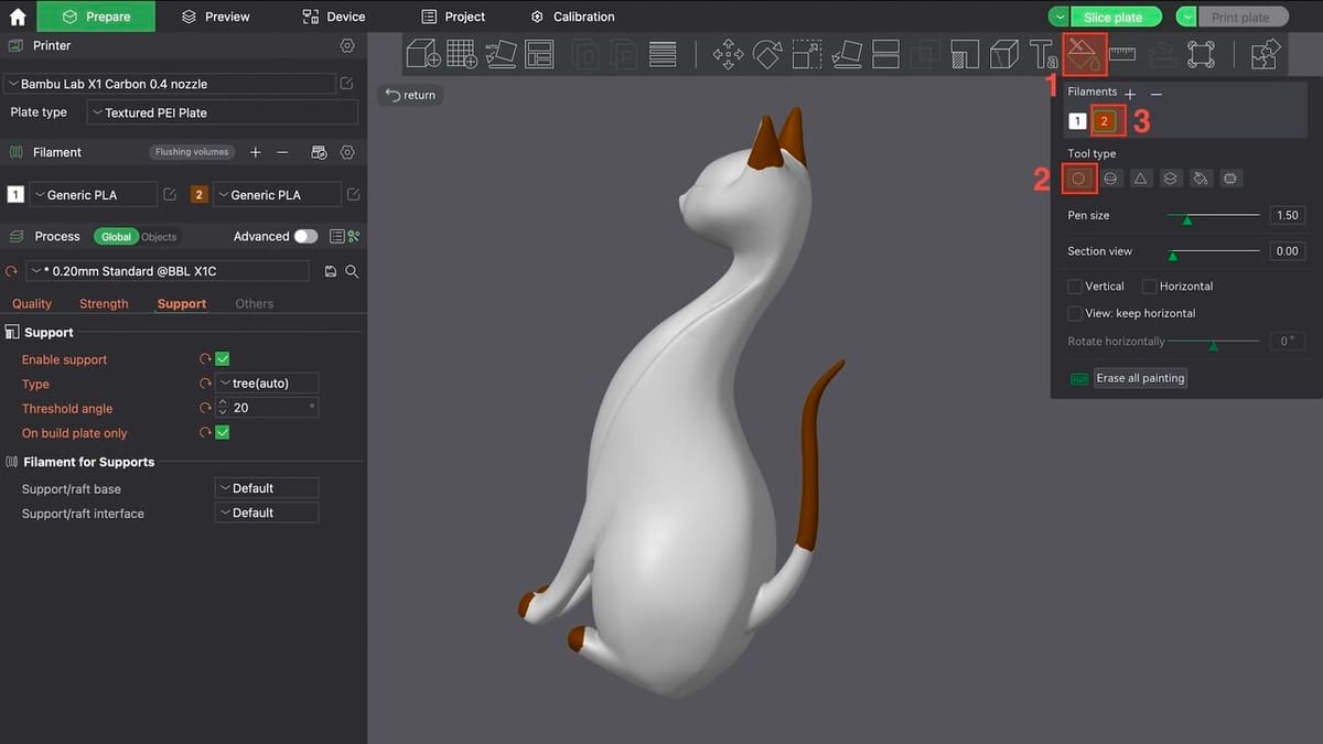 Get creative with the painting tools
