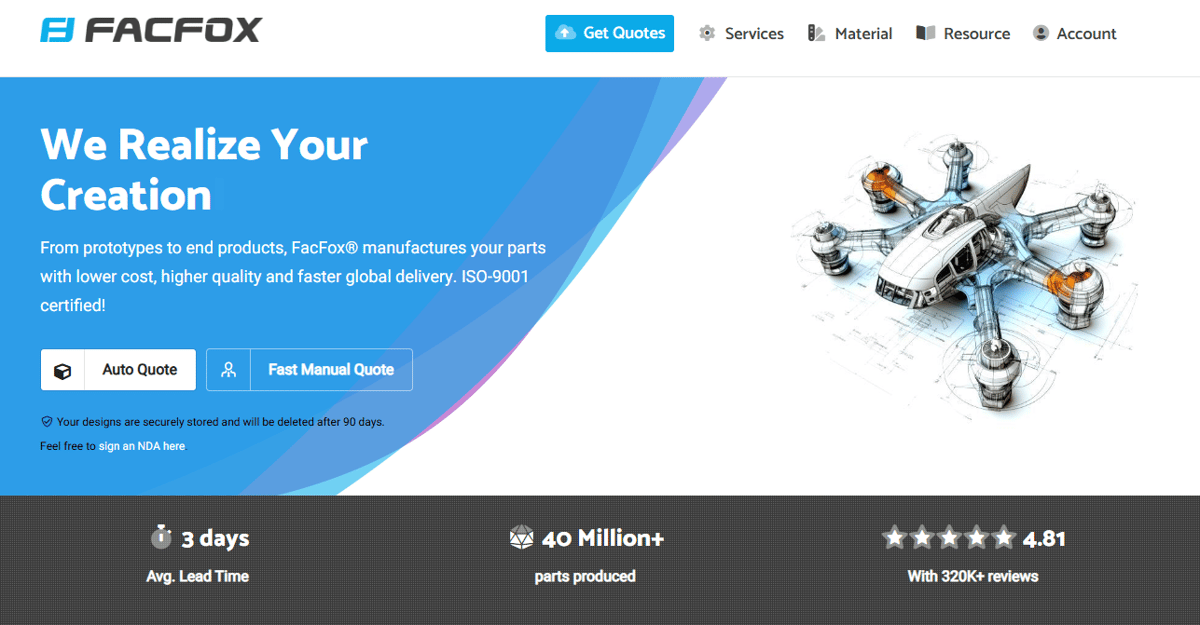 Image of Parts On Demand: Top Online 3D Printing Services: FacFox