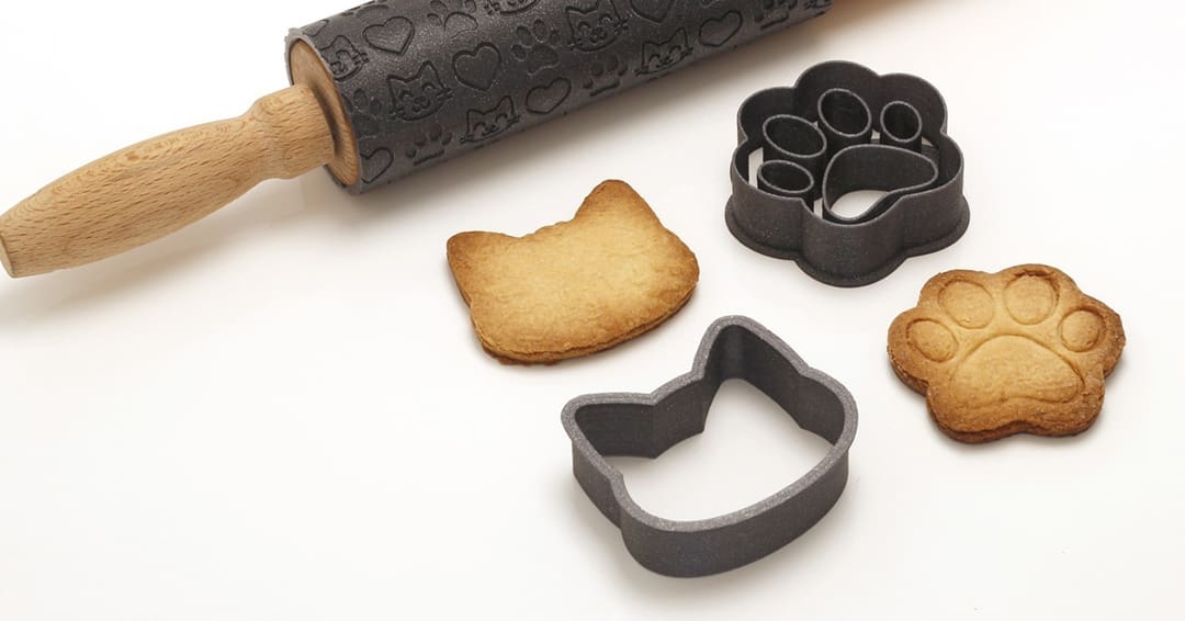 Cute cookies cut with cute cookie cutters