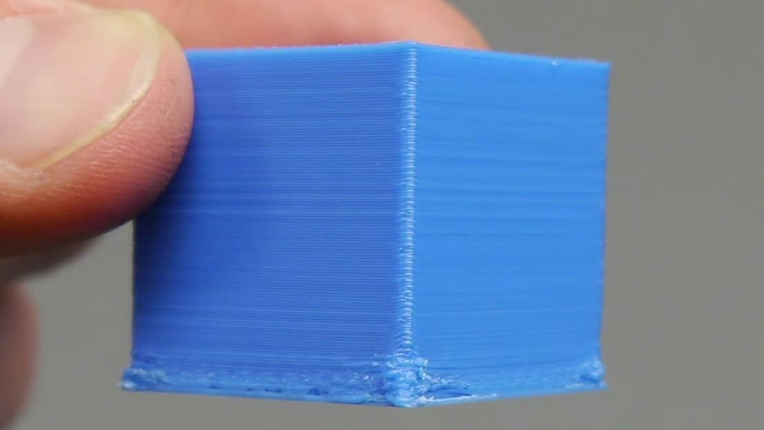 The lip around the bottom of this calibration cube is called 