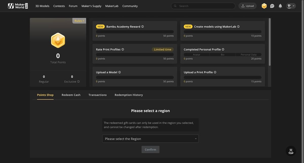 User participation is incentivized by reward points