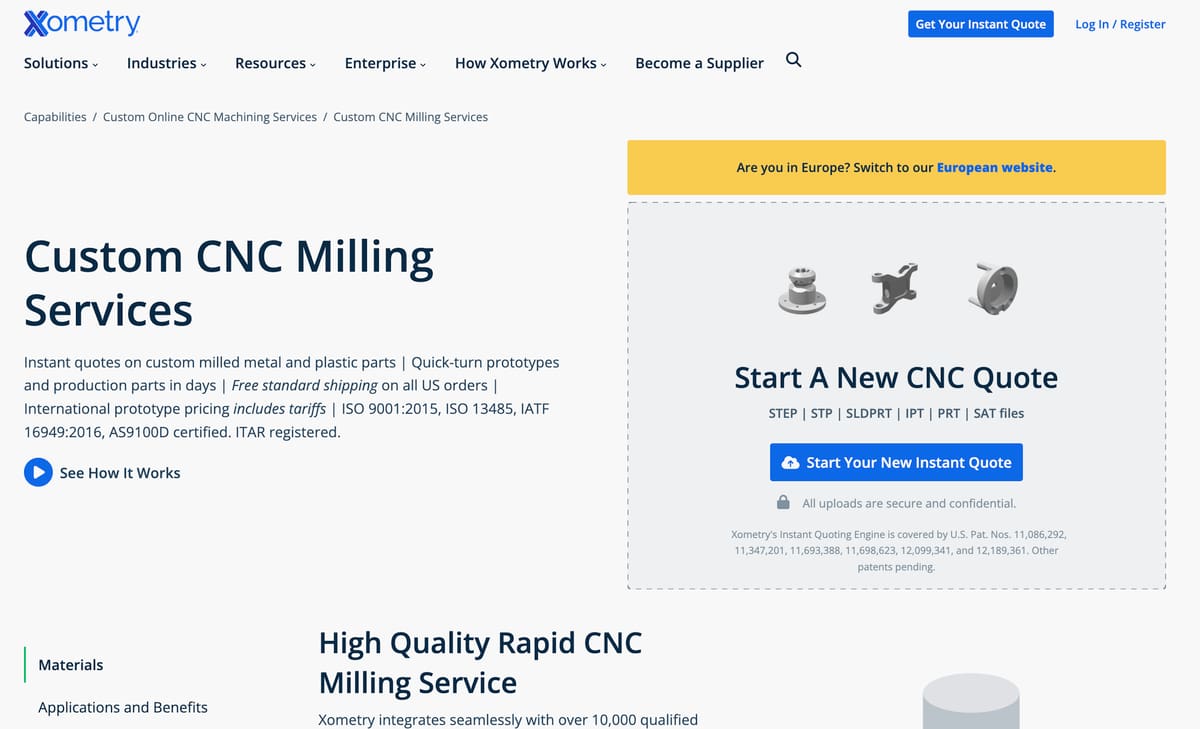 Image of Best CNC Services : Xometry