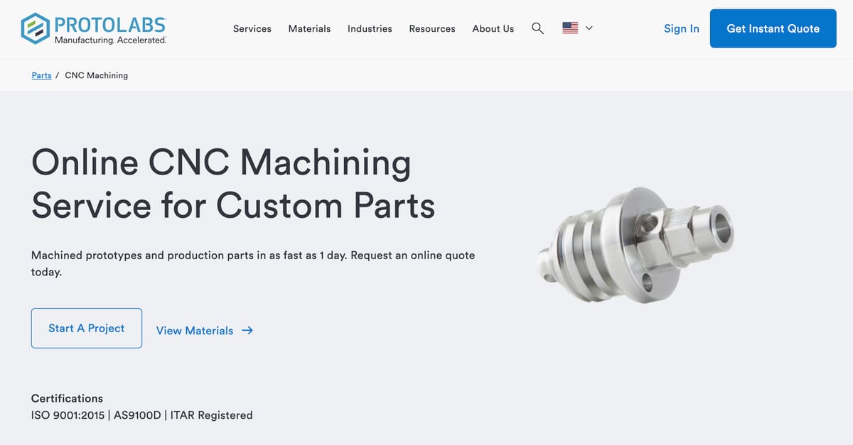 Image of Best CNC Services : Protolabs