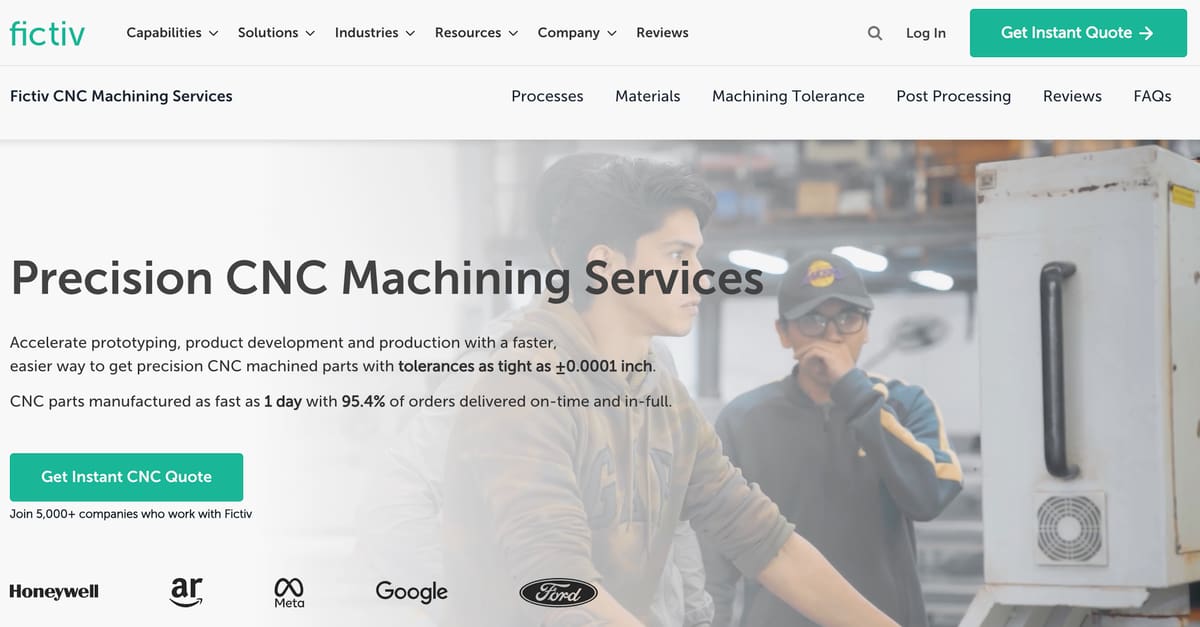 Image of Best CNC Services : Fictiv