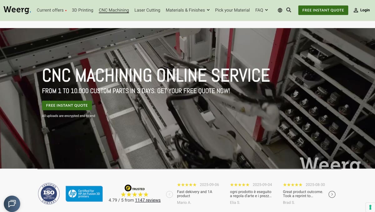 Image of Best CNC Services : Weerg