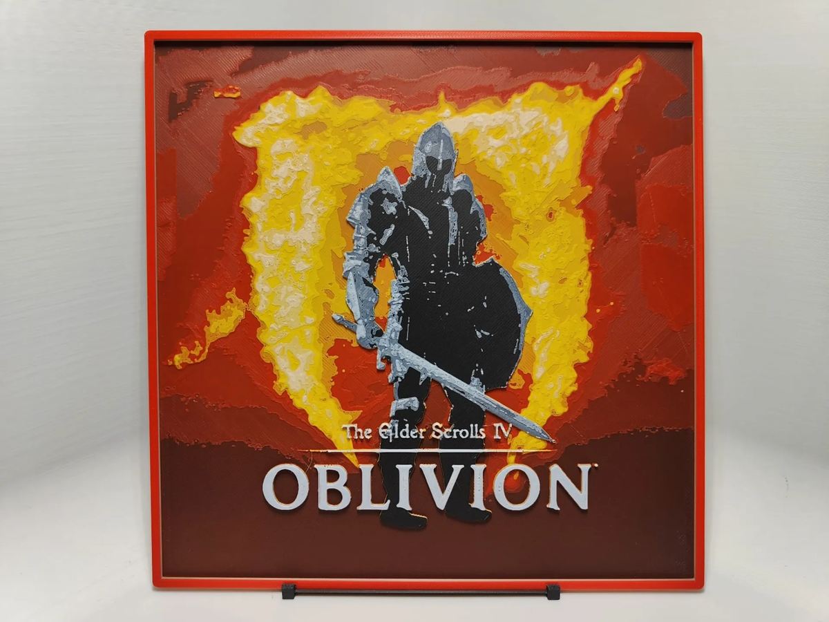 Image of The Elder Scrolls IV: Oblivion 3D Prints: The Elder Scrolls IV: Oblivion Remaster Promo/Main Menu Hueforge