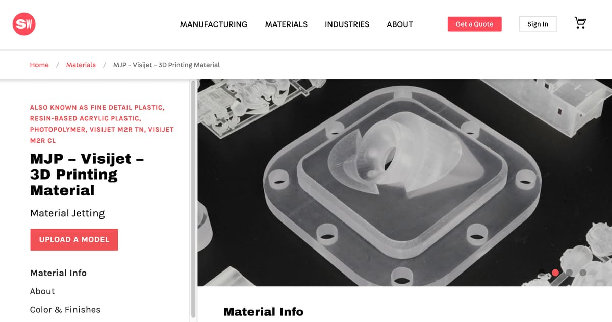 Image of 3D Printing Services for Clear Parts: Shapeways