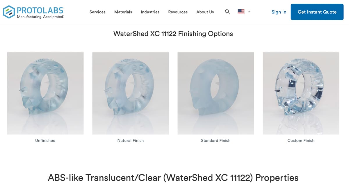 Image of 3D Printing Services for Clear Parts: Protolabs