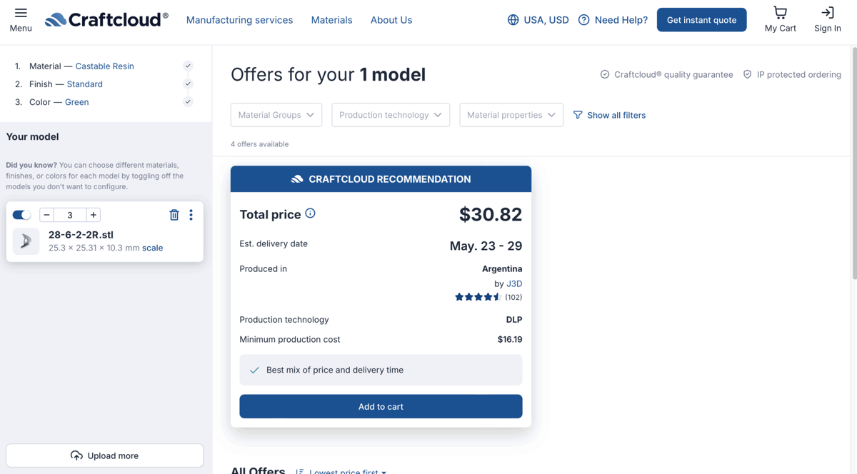 Image of 3D Printing Services for Making Molds: Craftcloud