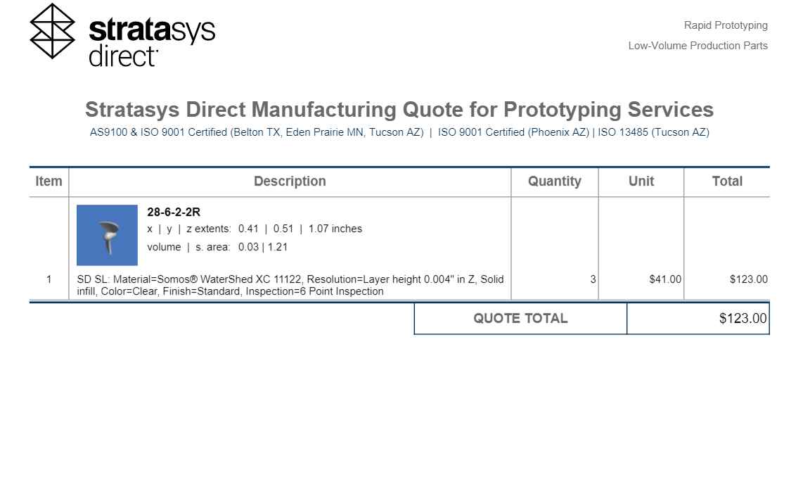 Image of 3D Printing Services for Making Molds: Shapeways