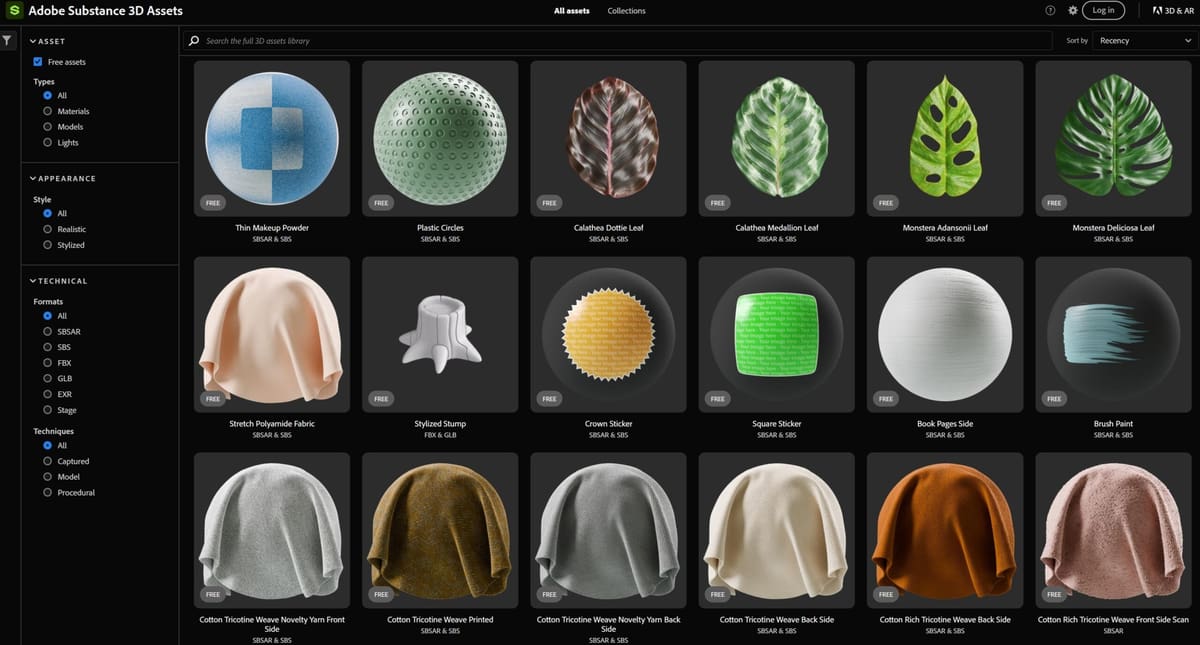 Image of: 3. Adobe Substance 3D Assets