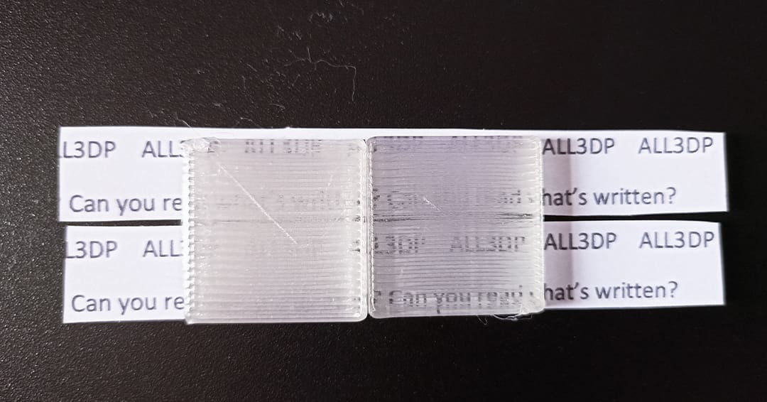 Gratkit PETG right off the bed (left) and after post-processing (right)