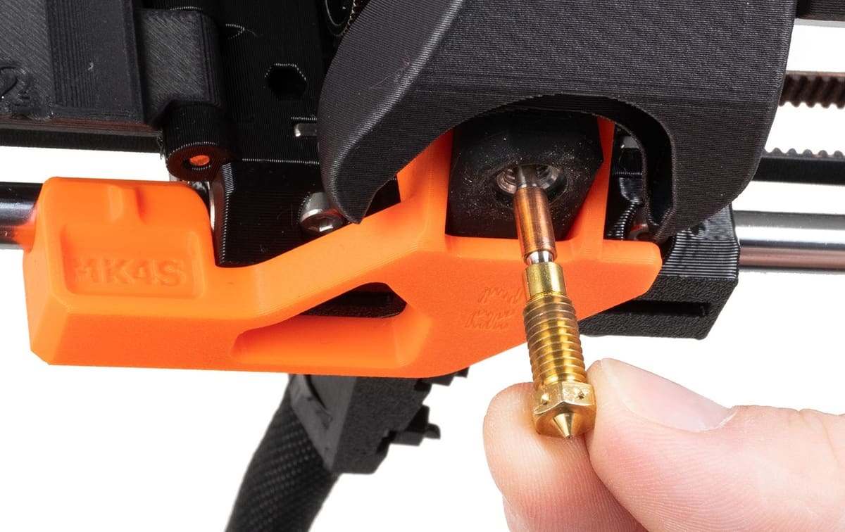 A printed tool could be used during nozzle swaps