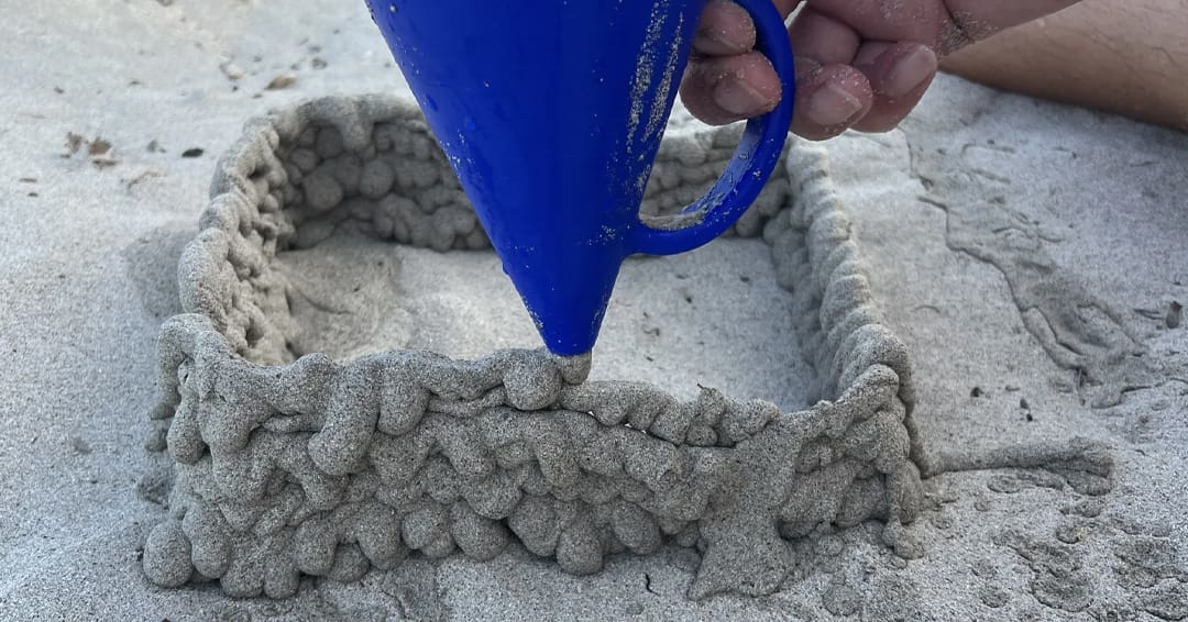 You might need to tune your slicer settings a bit for sand castles