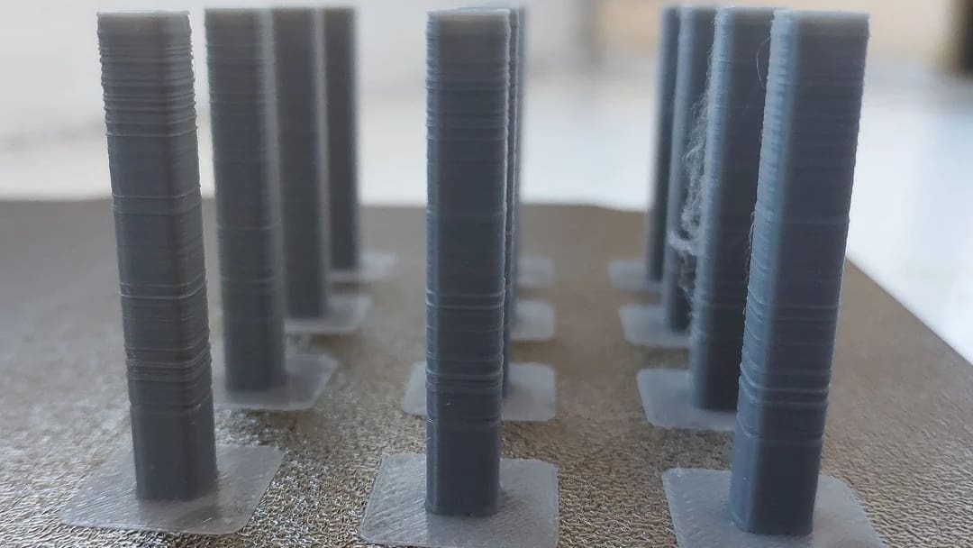 Z banding is a print defect that looks like horizontal lines or waves on the vertical sides