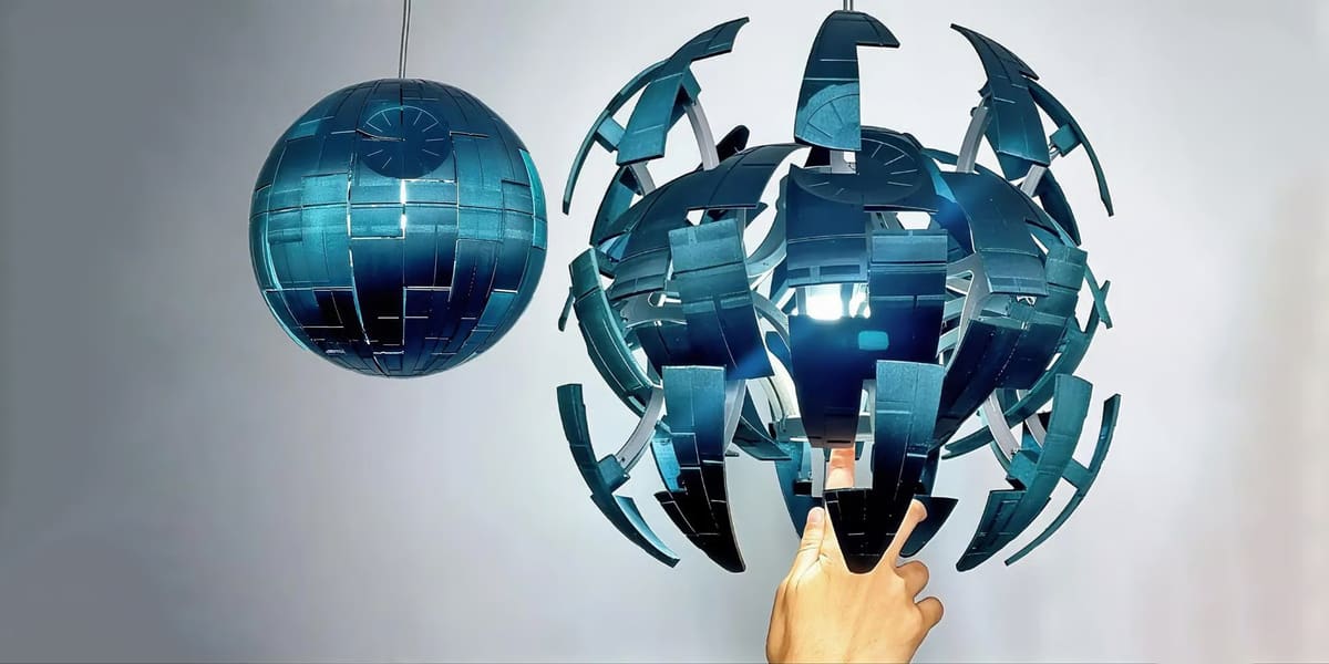 Image of Cool Things to 3D Print: Exploding Death Star Lamp